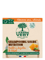 Ökologisches Festes Shampoo für trockenes, strapaziertes Haar 75g | L'ARBRE VERT