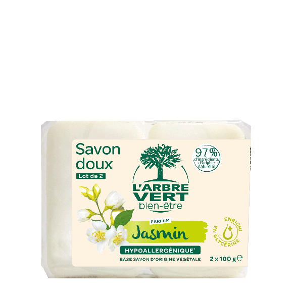 Ökologische Handseife mit Jasmin Extrakten 2x100g