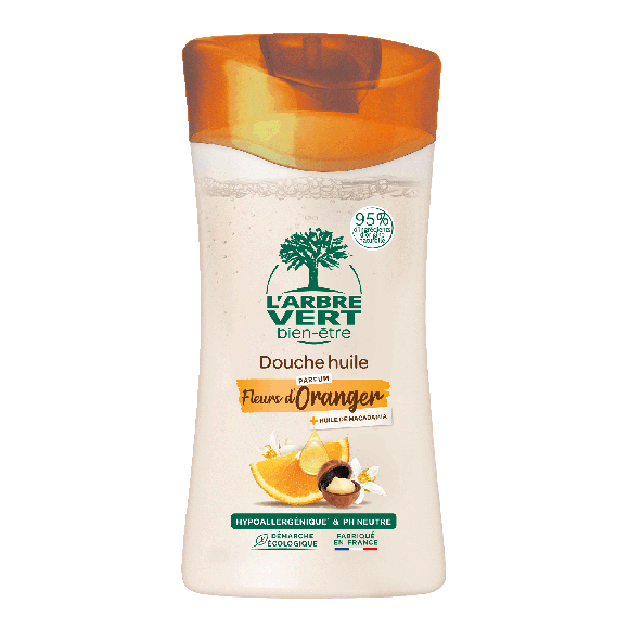 Ökologisches Dusch-Öl mit Orangenblütenduft 250ml