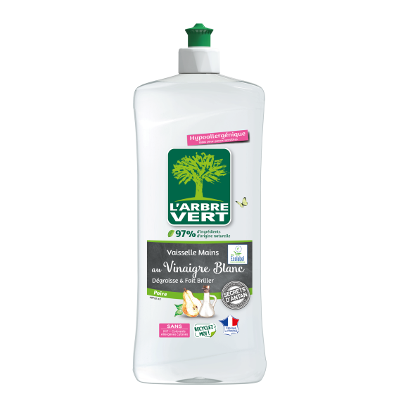 Ökologisches Geschirrspülmittel mit weissem Essig & Birnen-Duft 750ml