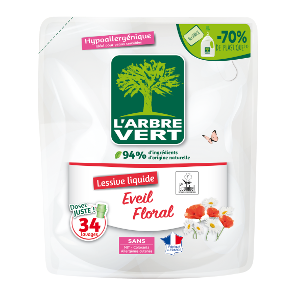 Ökologisches Flüssigwaschmittel Blumenduft 1.53L Refill