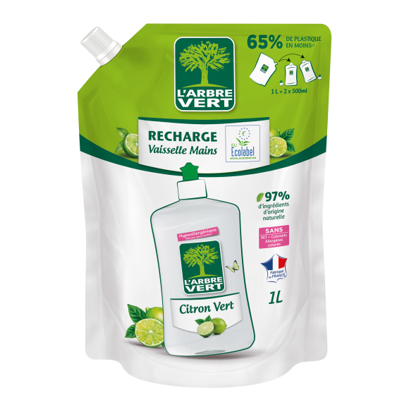 Ökologisches Geschirrspülmittel Limette 1L Refill
