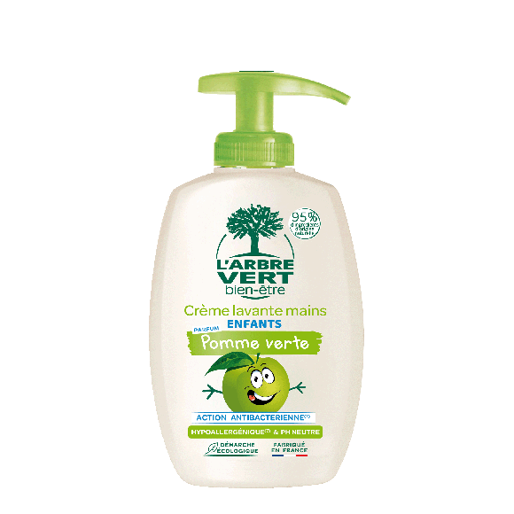 Ökologische Handseife für Kinder Grüner Apfel 300ml