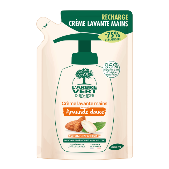 Recharge Savon liquide écologique Amande douce 300ml