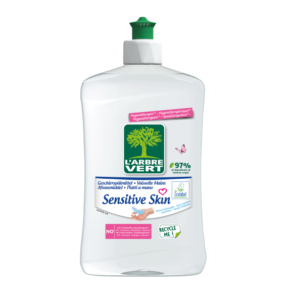 Liquide Vaisselle écologique Peaux Sensibles 500ml
