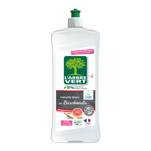Liquide vaisselle écologique au Bicarbonate parfum Pamplemousse 750ml