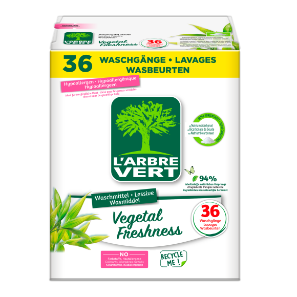 Lessive poudre écologique Vegetal Freshness 1.8kg