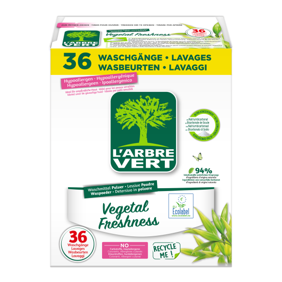 Lessive poudre écologique Vegetal Freshness 1.8kg