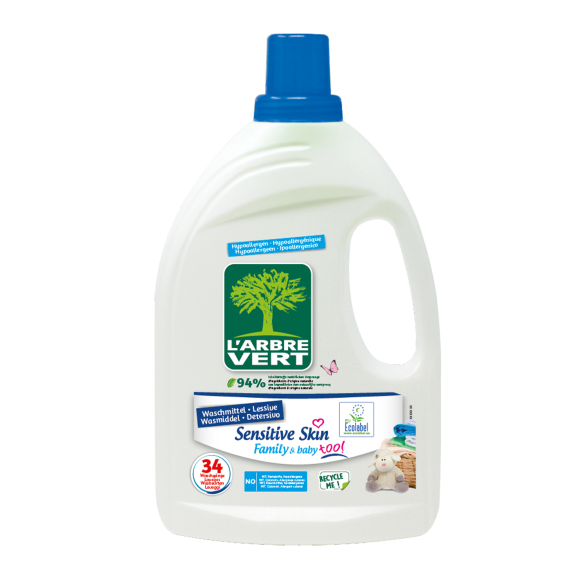 Lessive Liquide écologique Peaux Sensibles 1.53L