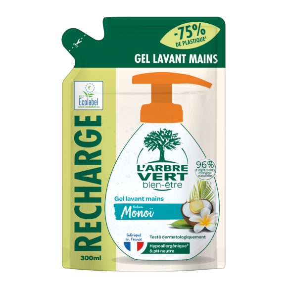 Recharge Savon liquide écologique Monoï 300ml