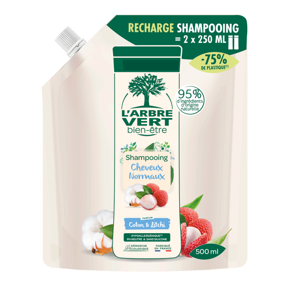 Recharge Shampooing écologique pour cheveux normaux 500ml