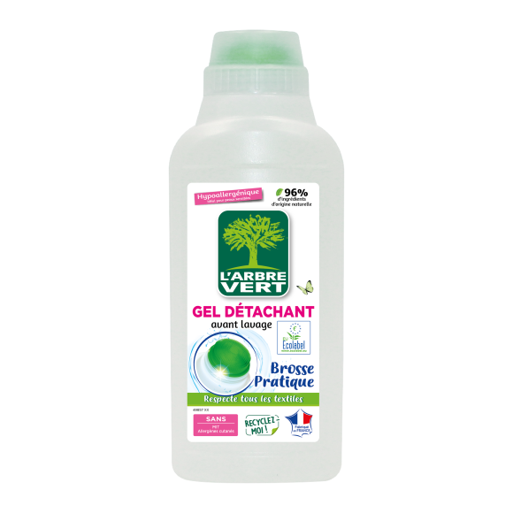 Gel Détachant avant lavage avec brosse intégrée 500ml
