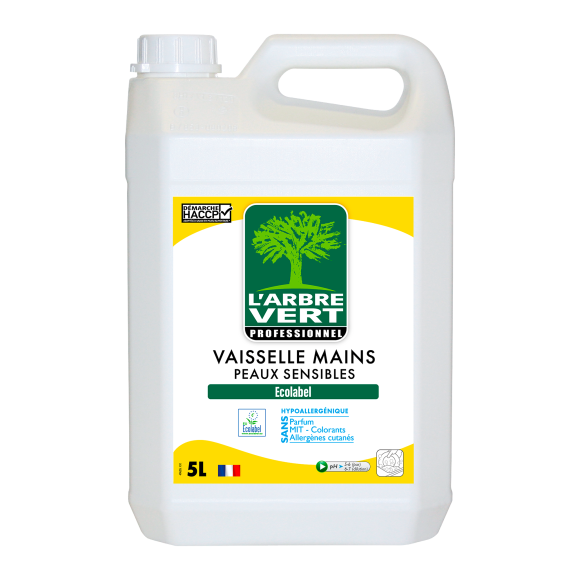Vaisselle & Mains écologique Peaux sensibles 5L Professionnel