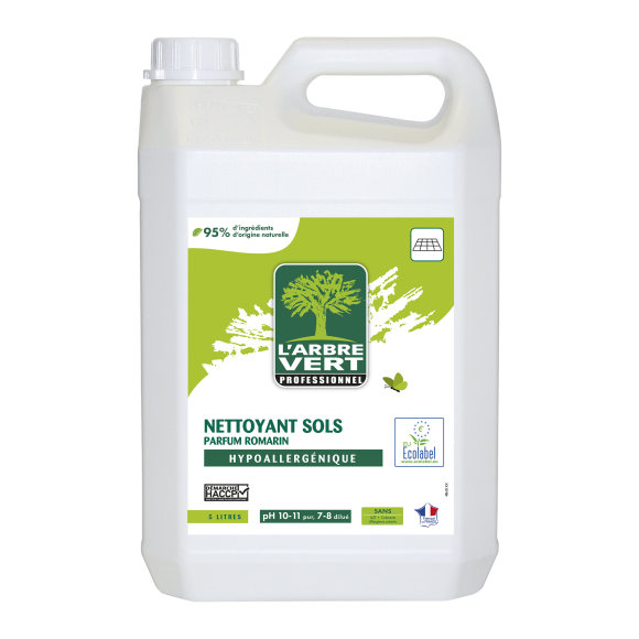 Nettoyant sols écologique parfum romarin 5L Professionnel