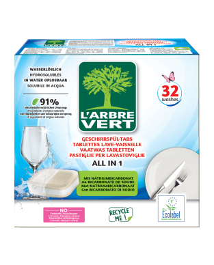 Tablettes lave-vaisselle écologique All in 1 32x