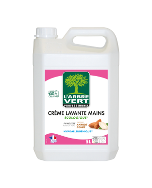  Crème Lavante Mains Écologique Professionnelle Amande 5L