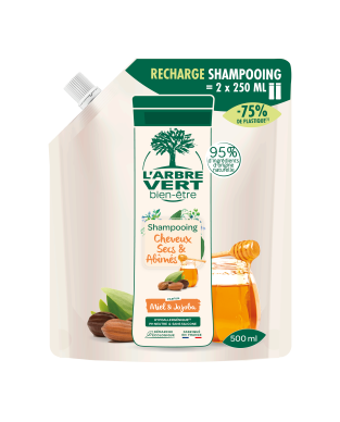 Ökologisches Shampoo für trockenes und strapaziertes Haar 500ml Refill