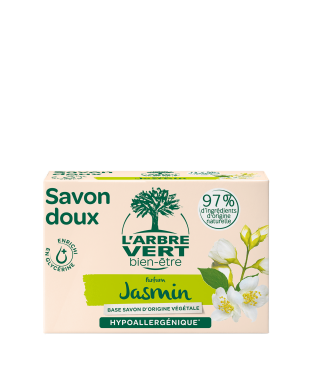 Savon doux écologique pour les mains parfum Jasmin 90g