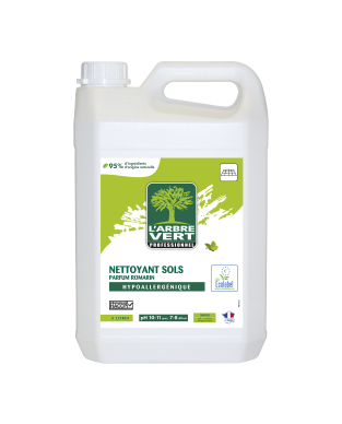 Nettoyant sols écologique parfum romarin 5L Professionnel
