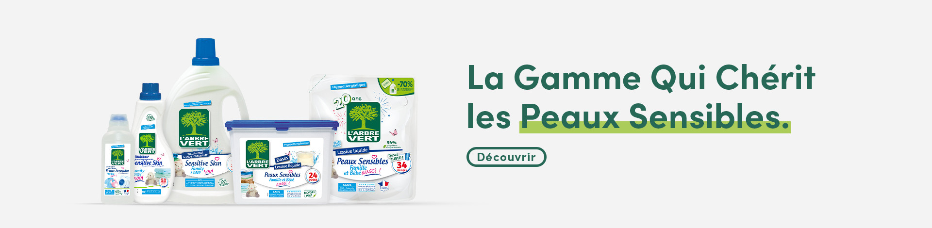 Notre gamme Peaux Sensibles