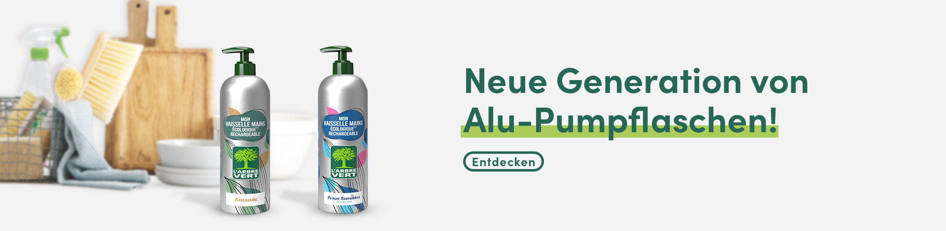 Geschirrspülmittel Aluminiumverpackung