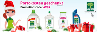 Zum Jahresende versenden wir die Bestellungen von unseren ökologischen Produkten portofrei!