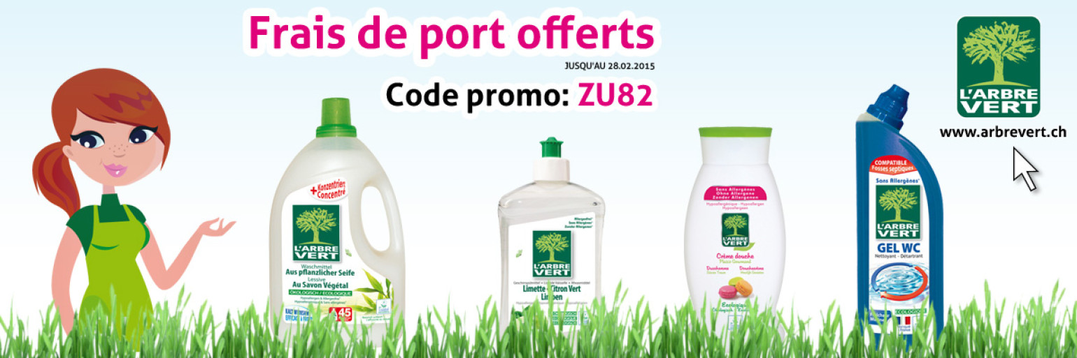 Promotion de février sur nos produits écologiques