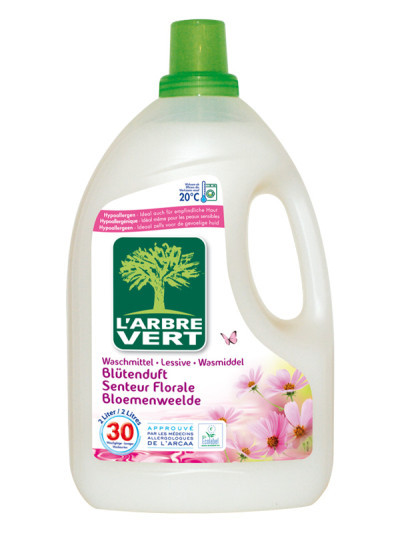 Lessive liquide écologique senteur florale 2L | L'ARBRE VERT