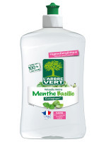 Öko Geschirrspülmittel & Hände Minze Basilikum 500 ml | L'ARBRE VERT