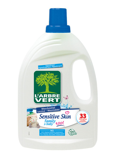 Lessive liquide écologique Sensitive Skin 1.5L | L'ARBRE VERT