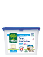 Doses lessive liquide écologique Peaux Sensibles 22x | L'ARBRE VERT