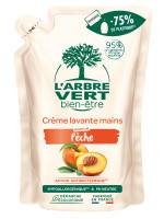 Recharge Savon liquide écologique Adoucissante Pêche 300ml | L'ARBRE VERT