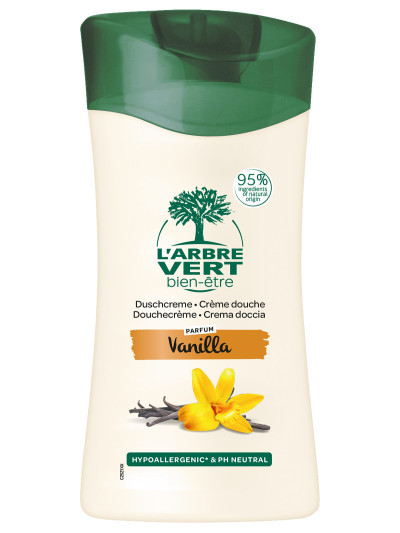 Crème douche écologique Madagscar Vanille 250ml - Relaxant | L'ARBRE VERT