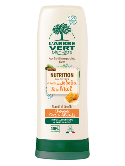 Après-Shampooing écologique Nutrition pour cheveux secs & abîmés 200ml | L'ARBRE VERT