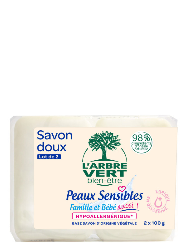 L'Arbre Vert - Liquide Vaisselle - Peaux Sensible - 500 ml - Lot