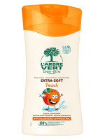Shampooing & Douche écologique Enfants Pêche 250ml  | L'ARBRE VERT