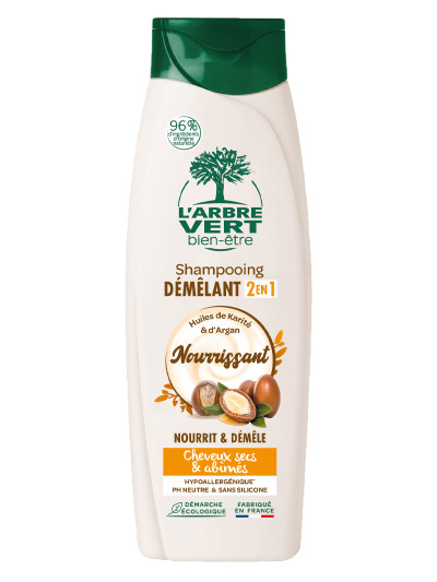 Ökologisches Shampoo & Spülung 2in1 Nährend für trockenes und strapaziertes Haar 250ml | L'ARBRE VERT