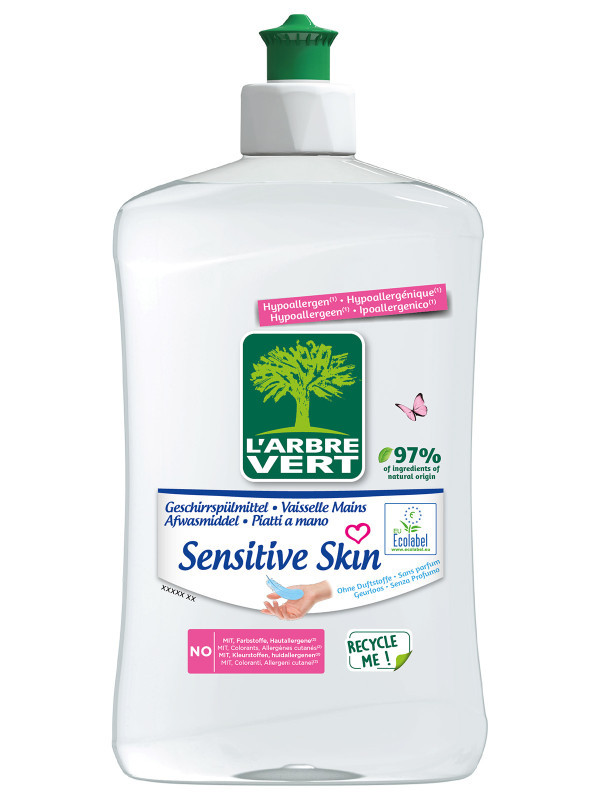 Liquide Vaisselle écologique Peaux Sensibles 500ml