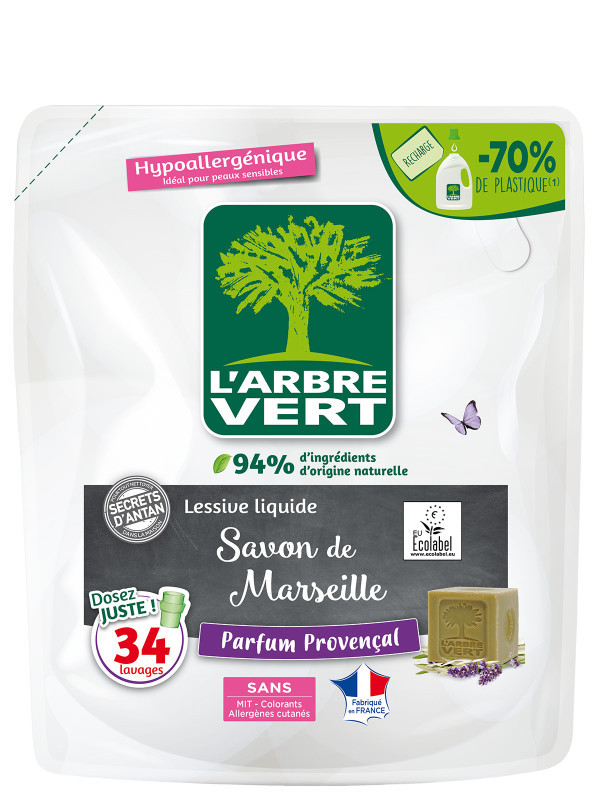 Lessive liquide écologique Savon de Marseille