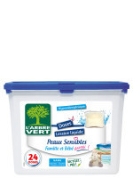 Doses Lessive liquide écologique Peaux Sensibles 24x | L'ARBRE VERT