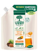 Ökologisches Shampoo für trockenes und strapaziertes Haar 500ml Refill | L'ARBRE VERT