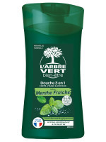 Ökologische Dusche & Shampoo Mann Frische Minze 260ml | L'ARBRE VERT
