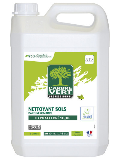 Nettoyant sols écologique parfum romarin 5L Professionnel | L'ARBRE VERT